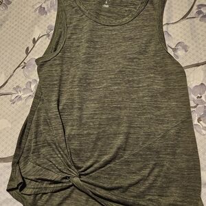 DSG Olive Green Knot Detail Tank Top
